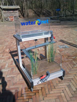 transparante plexiglas waterbak voor waternet